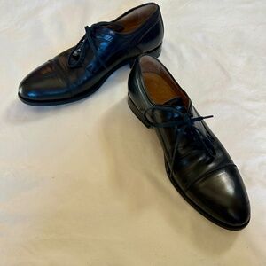AGL Men's Dress Lace Up Shoes Black  Euro size 41